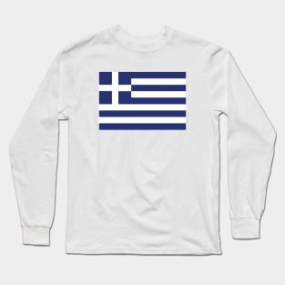 Flag of Greece Long Sleeve T-Shirt